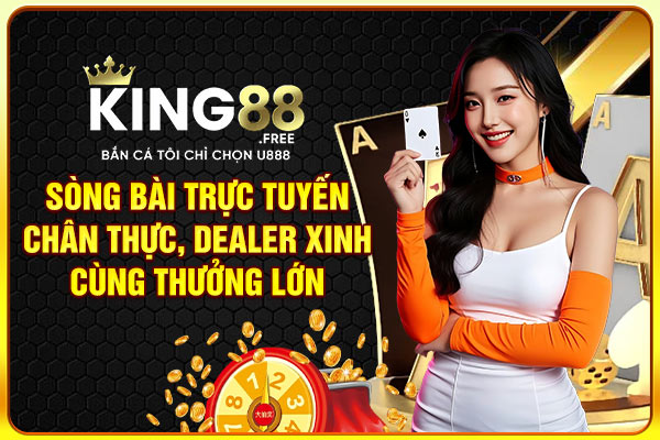Sòng bài trực tuyến chân thực, dealer xinh cùng thưởng lớn